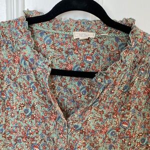 Fat Face Multicolor Floral Blouse